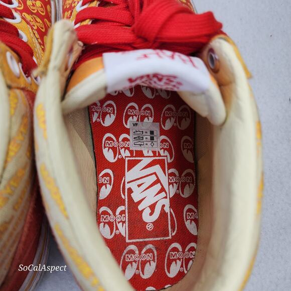 VANS Half Cab x Mooneyes Orange Rare Men size 5 - Picture 7 of 9